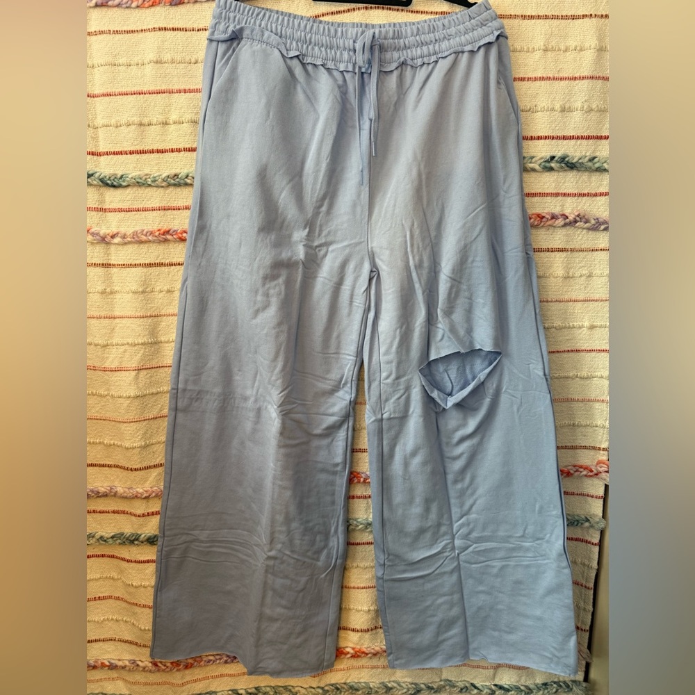 Zenana Outfitters‎ Baby Blue Women's Joggers - Size 2X